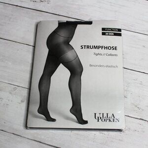 Ulla Popken Women's Pantyhose Plus Size 4X 30 32 Black Tights